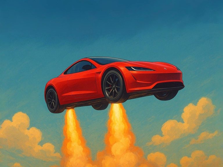 Илон Маск анонсировал «безумный» Tesla Roadster на День дурака
