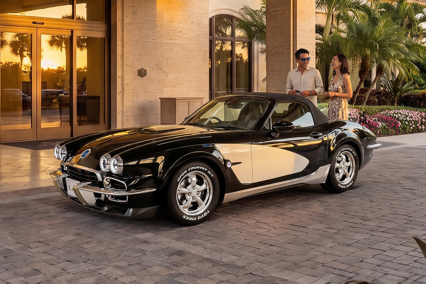 Родстер Mitsuoka LA1: Ностальгия по Chevrolet Corvette в современном исполнении